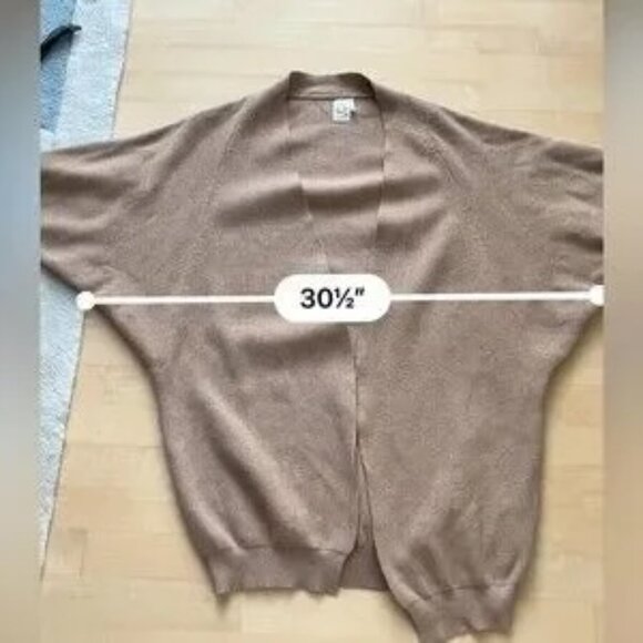 Anthropologie Tan Cardigan Sweater - Picture 9 of 12